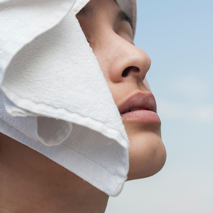 A close up shot of a nose's angled profile.