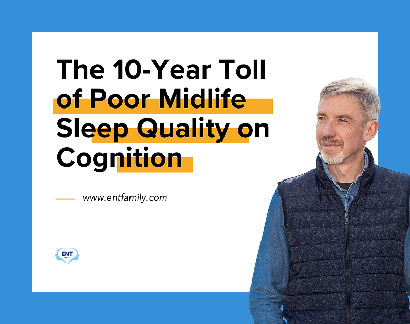 The 10-Year Toll of Poor Midlife Sleep Quality on Cognition